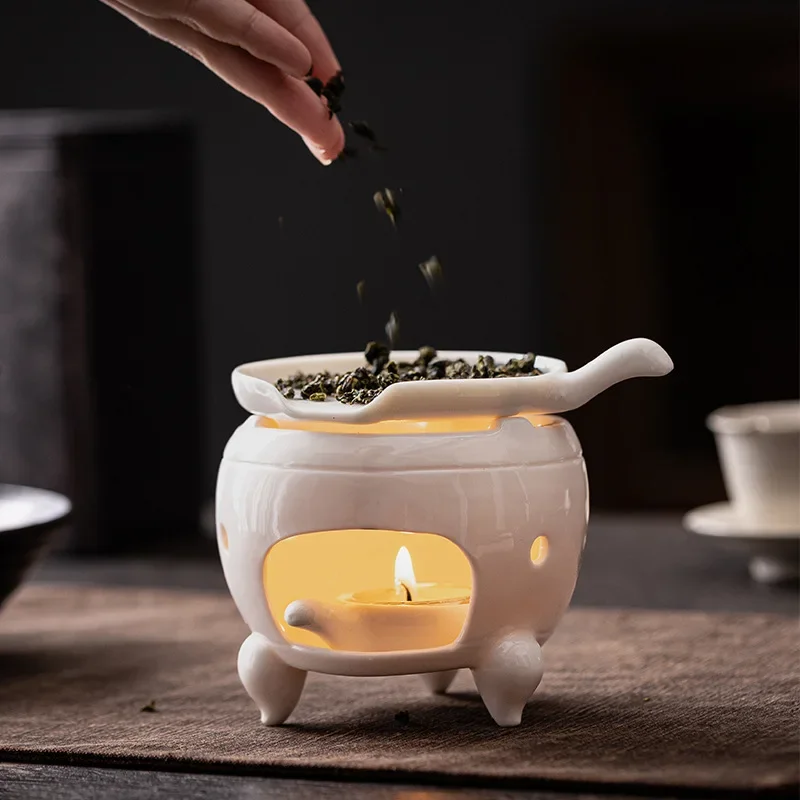 Ceramic Roasted Tea Stove Japanese-style Household Candle Heating Tea Flavor Roasted Tea Wake Up