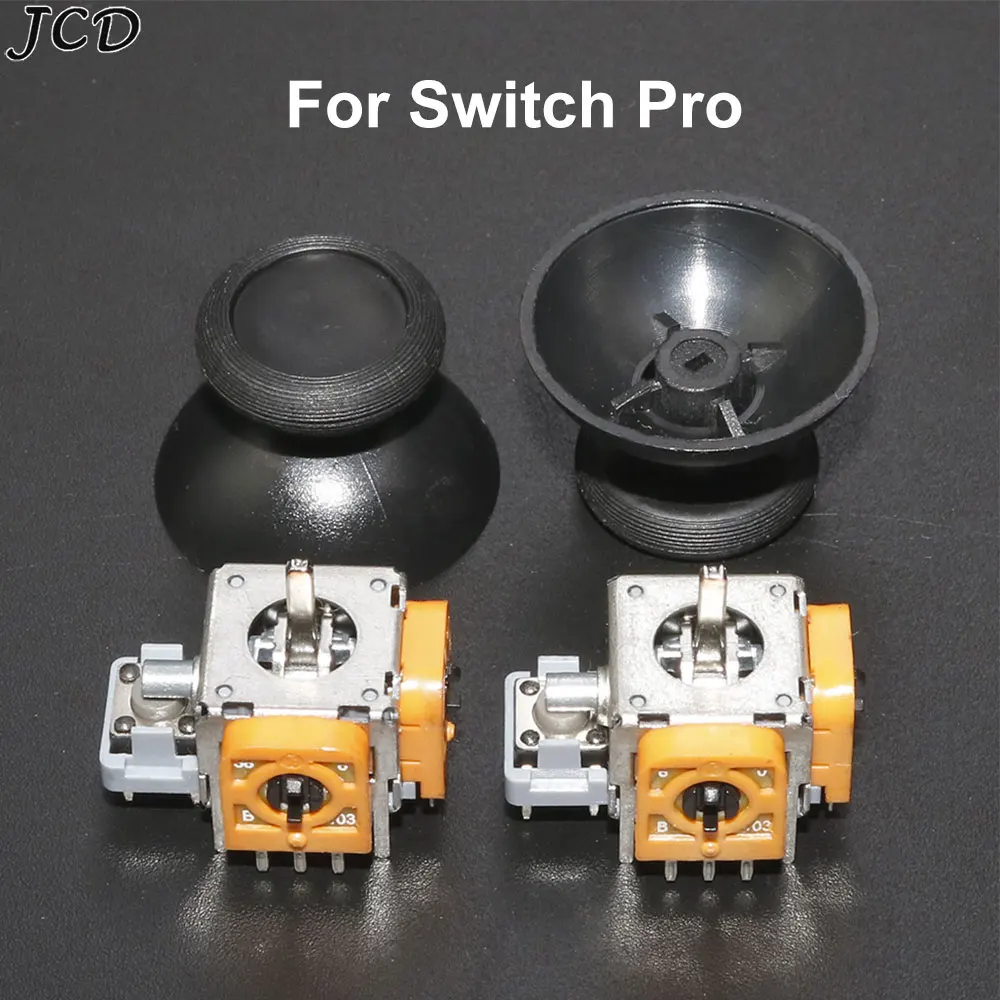 JCD For NS Switch Pro Controller Gamepad 3D Analog Joystick Caps  Thumbstick Thumb Stick Mushroom Head Rocker Buttons