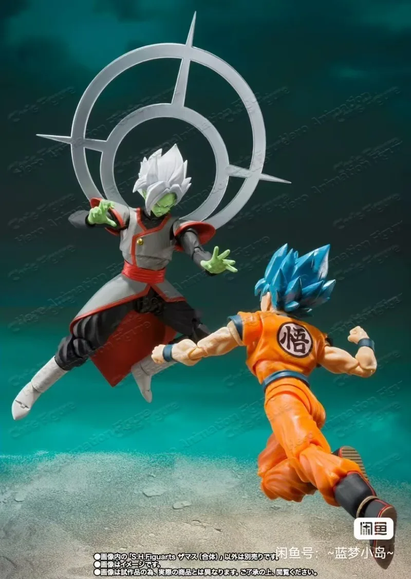 En Stock, 100% Original, Figura de Acción Bandai Dragon Ball Sh Figuarts Shf Potara Zamasu, Modelo de Anime, Juguete, Figura de PVC, Regalo