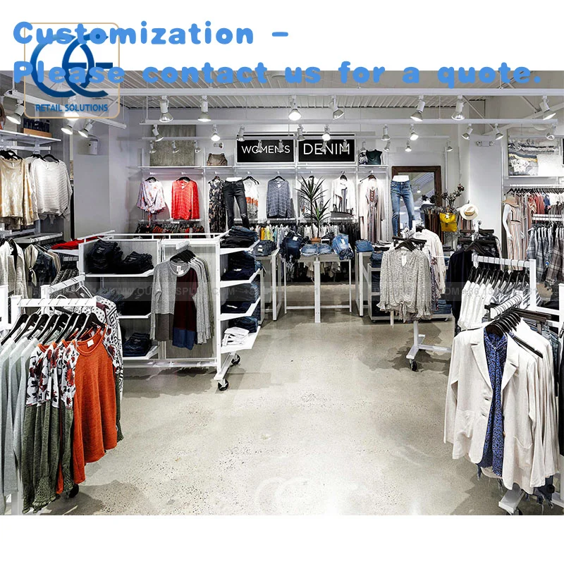 

custom.Wood Clothes Shop Decoration Clothes Hangers Store Wall Clothing Rack