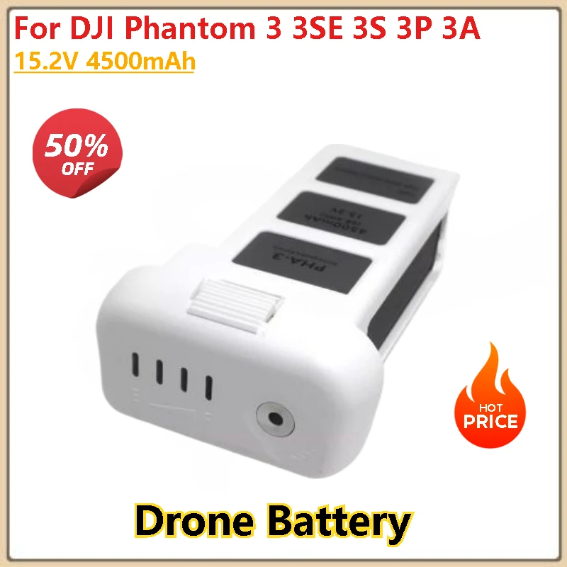 

15.2V 4500mAh Battery For DJI Phantom 3 3SE 3S 3P 3A Intelligent Flight Drone Replacement Battery