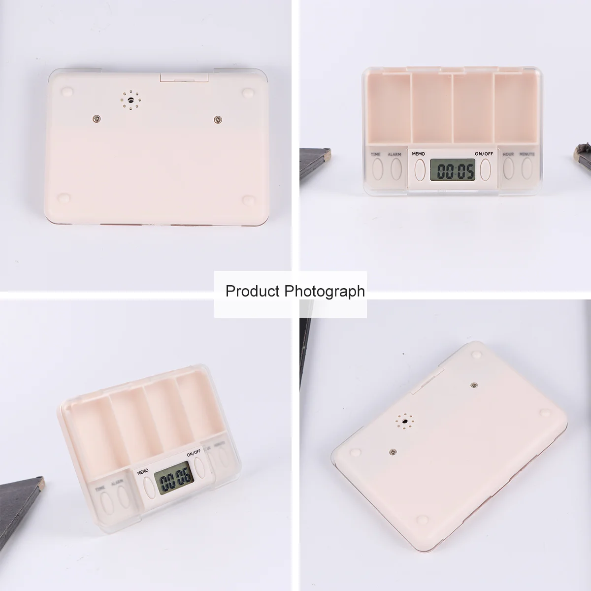 

1Pcs Electronic Reminder Pill Box Smart Timed Alarm Portable Medicine Storage Case Large Capacity for Patient Use