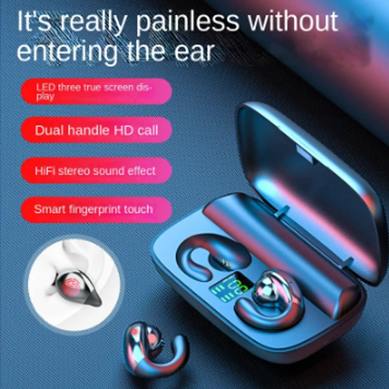 For MOTO G7/G7 Plus Blackview A60 Pro Huawei Y8s Wireless Bluetooth Earbuds TWS Ear Hook Bone Conduction Headset Sport Earphones