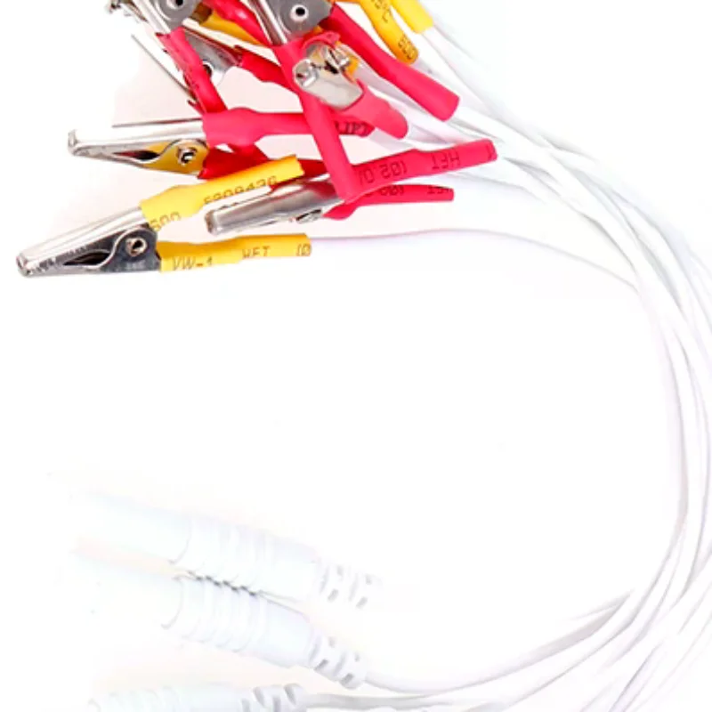 

12Pcs/Set Alligator Clip Cable Electronic Acupuncture Treatment Instrument Random Color