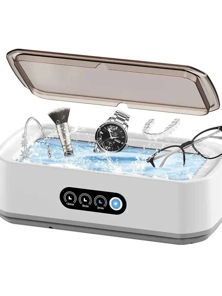 Ultraschall-Reinigungsgerät für Brillen, 650 ml, Mini-Hochfrequenz-Vibrationsreinigung für Brillen, Schmuck, Zahnprothesen, Schnuller