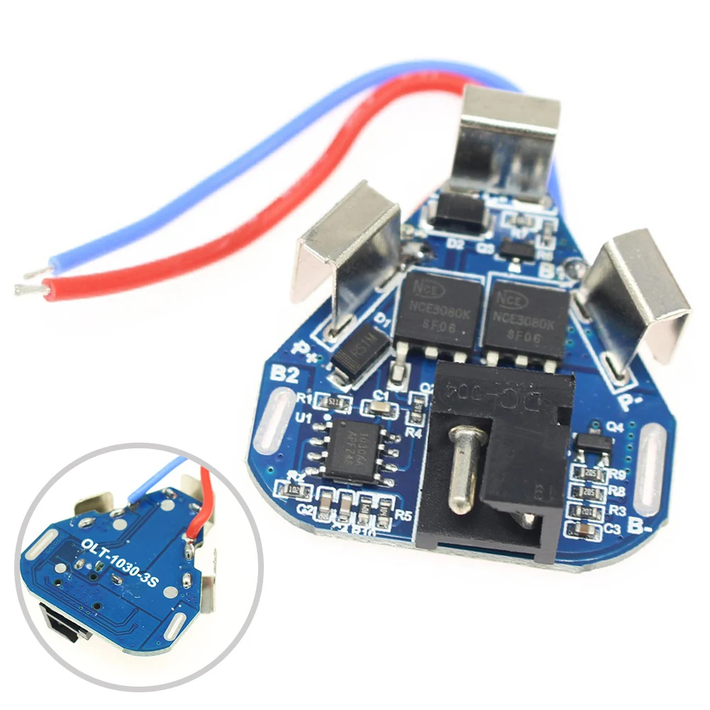 Scheda equalizzatore della scheda di protezione della batteria al litio 3S 12.6V BMS per trapano elettrico 8A 40A ± 5A scheda di protezione da sovraccarico