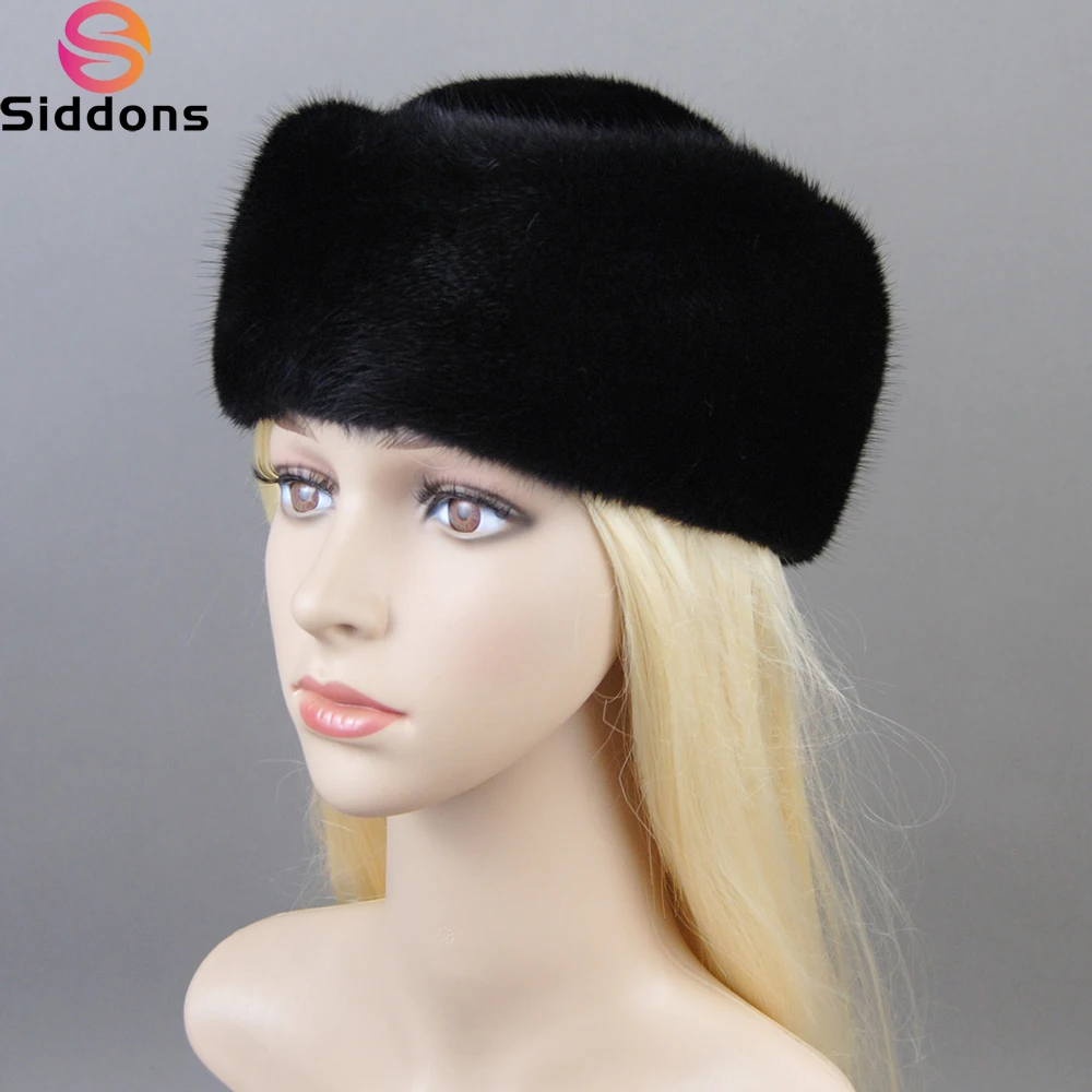 2025 Women Winter Elegant European and American Fashion Women Fashion Real Mink Fur Cap 100% Real Natural Whole Fur Mink Fur Hat