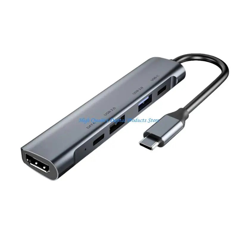 U2JE Aluminum Type C Dock Supports HDTV Connection Fast Charging And Data Sync Hubs