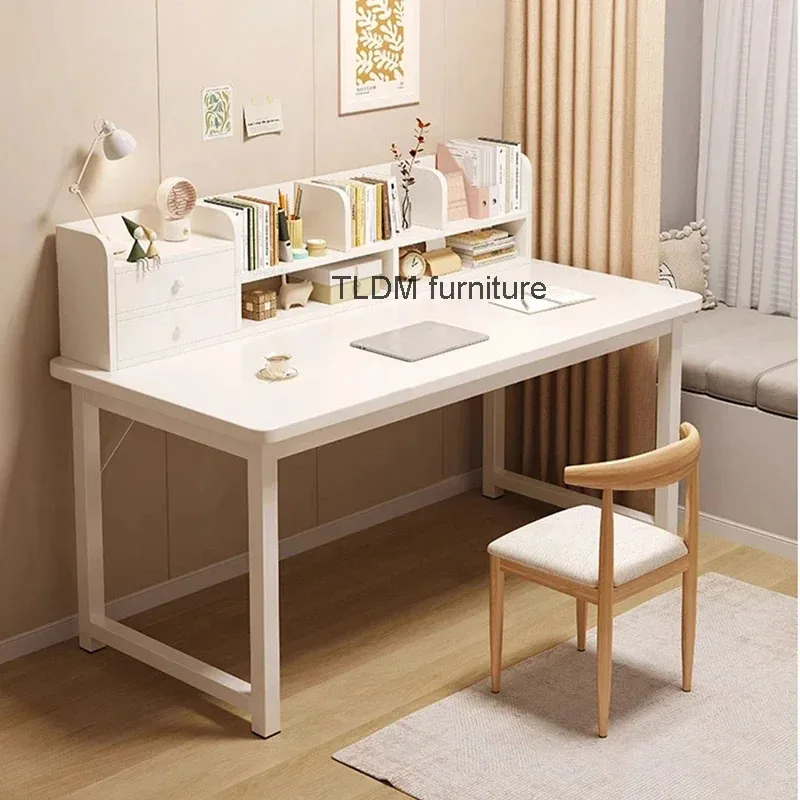 Modern Desktop Computer Desks with Drawer Home Bedroom Student Writing Study Table Office Furniture Multifunctional Gaming Table