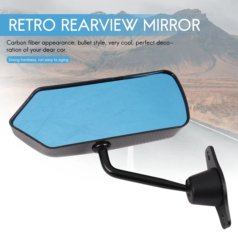 2Pcs Car Racing Universal Side Rear View Mirror Wide Angle Metal Bracket For Mazda 3/For Miata/Mx5/RX7