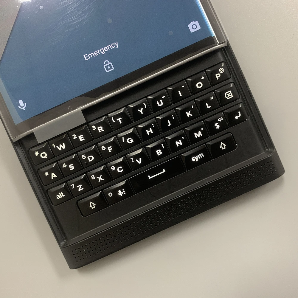 هاتف محمول Blackberry Priv 4G LTE أصلي مقاس 5.4 بوصة 18 ميجابكسل + 2 ميجابكسل وذاكرة وصول عشوائي 3 جيجابايت + 32 جيجابايت لوحة مفاتيح QWERTY هاتف محمول منزلق أندرويد
