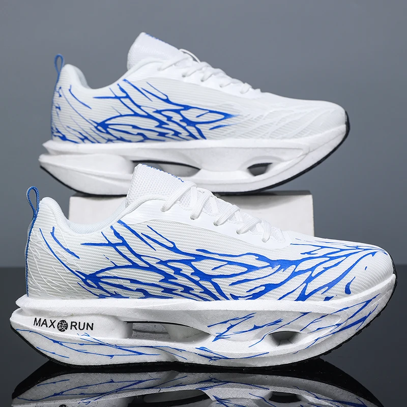 Men's Casual Sports Shoes, Lightweight and Breathable Running Shoes - Suitable for Outdoor Activities, Leisure Activities, and Hiking in All Seasons - Low-Top Lace-Up Sneakers for Couples, Hiking Shoes, with Gradient Color Design, Unisex