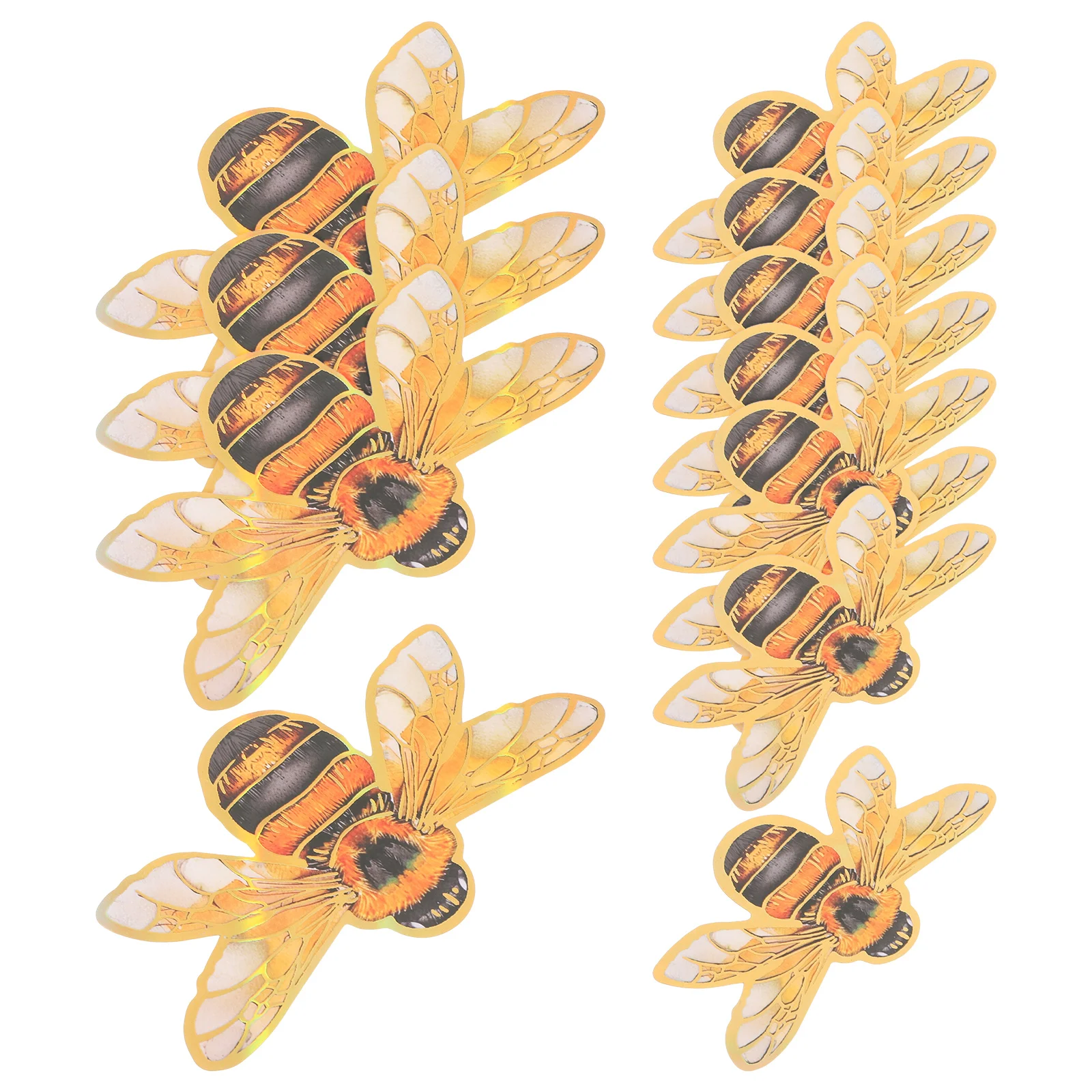 

12Pcs Bee Room Decor Wall Stickers for Living Room Large Size 3D Removable Bright Decoration Set