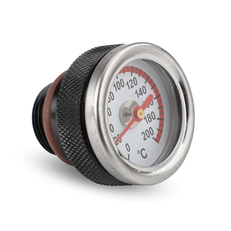 M20x1.5 Oil Temp Temperature Gauge Filler Caps for Motorcycle 0-200℃ Gauge Engine Valves Fuel Tank Caps