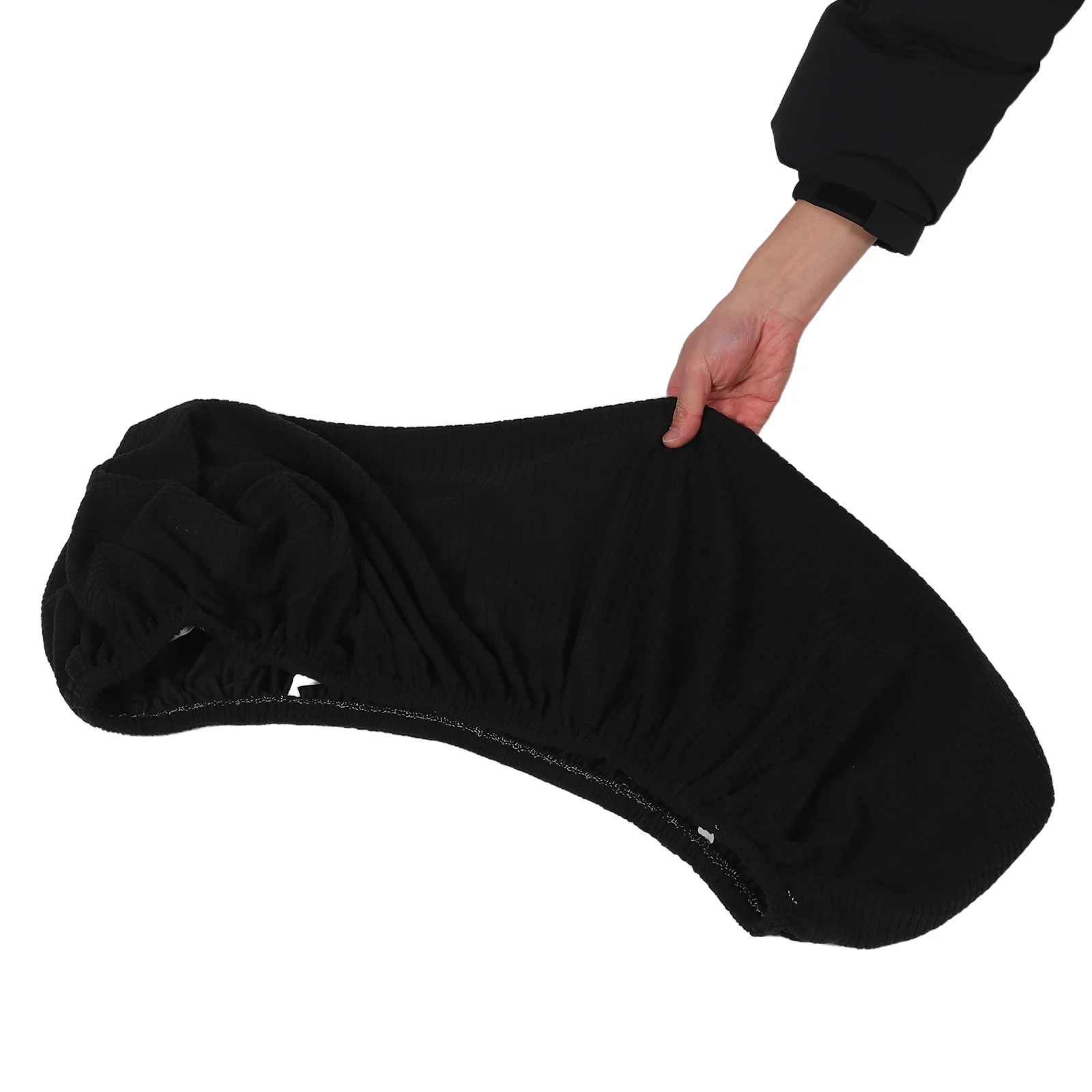 Pokrowiec na ławę prostokątny 27,5 x 15,7 cala, żakardowy, elastyczny, zdejmowany, nadający się do prania, wodoodporny ochraniacz na siedzisko, czarny.