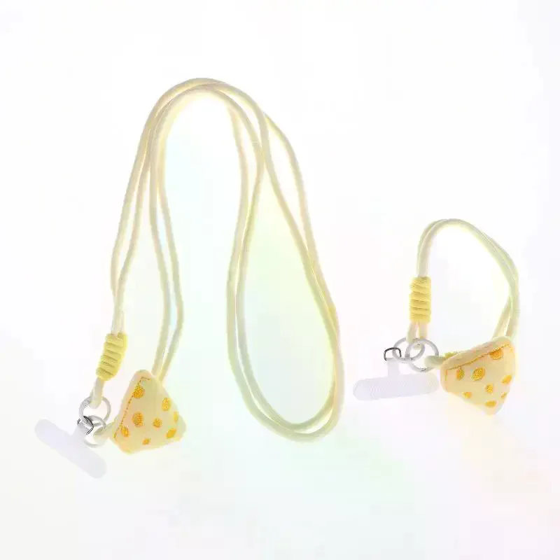 حزام الهاتف المحمول الرائع من الجبن القطيفة؛ سحر حبل مضفر أنيق مع حبل كاميرا CCD وقلادة #4