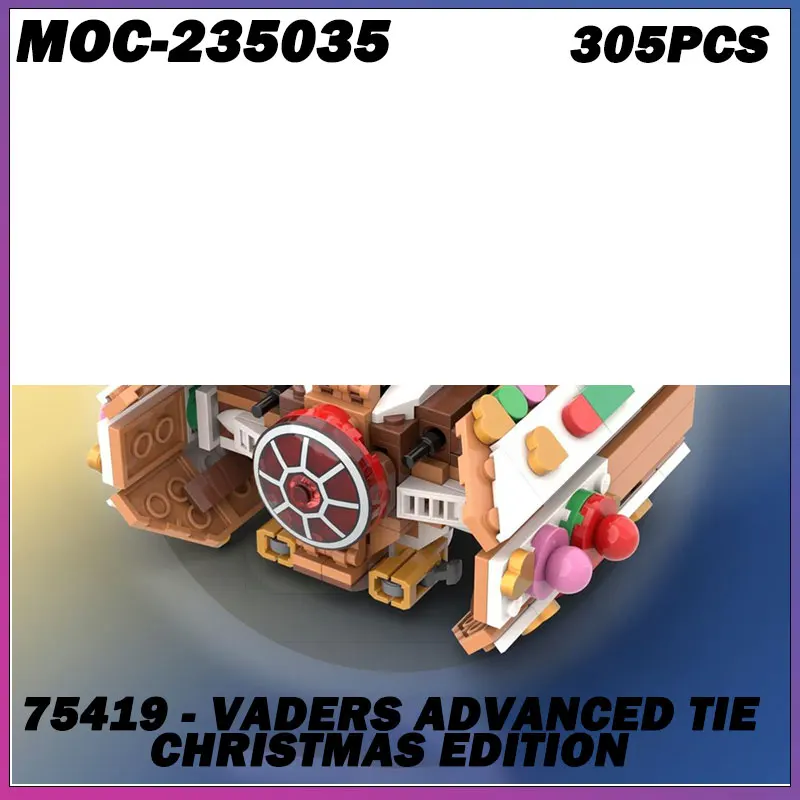 

Строительный блок MOC, серия «Космическая война», популярный фильм, рождественское издание, космический корабль, креативная модель кирпича, образовательная игрушка на день рождения, 305 шт.