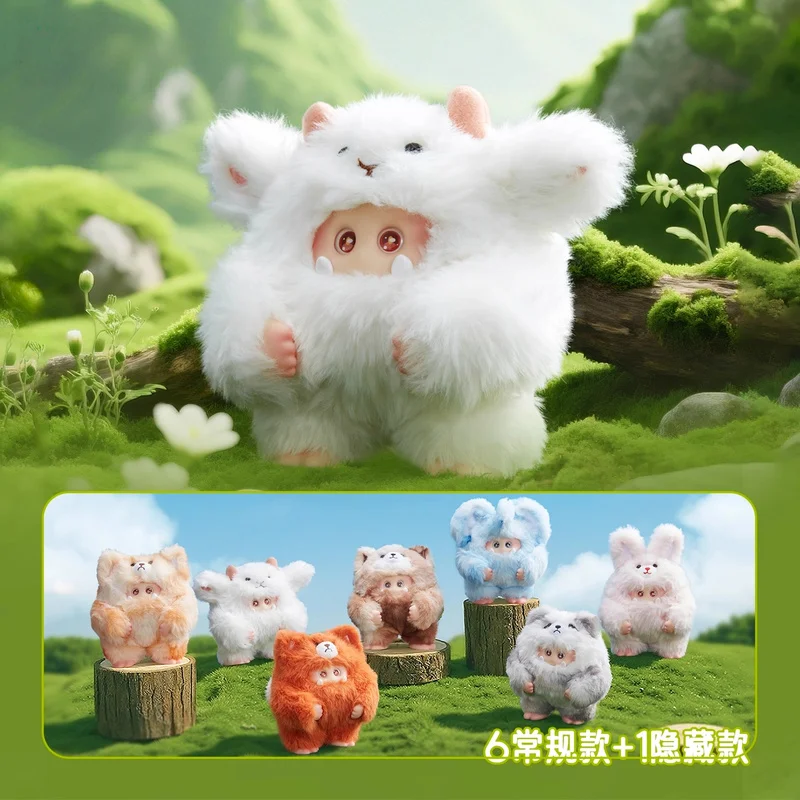 Disponibile Velluto Mostro V1 V2 Cotton Candy Dream Series Furry Forest Scatole misteriose Simpatico desktop Room Ornament Fan Regalo di compleanno