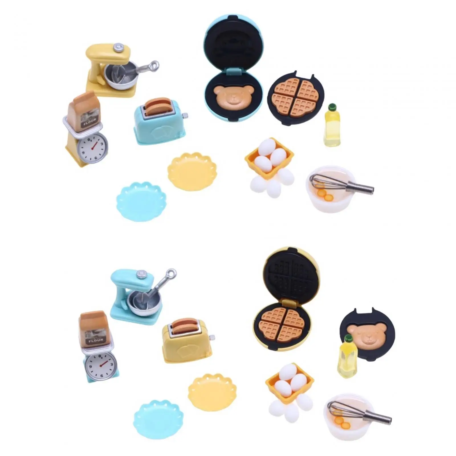 1:12 Puppenhaus-Küchenset, Küchengeräte, Spielzeug, Toaster, Mini-Haus, Möbel, Zubehör, Kits für Kinder und Mädchen, Urlaubsgeschenke