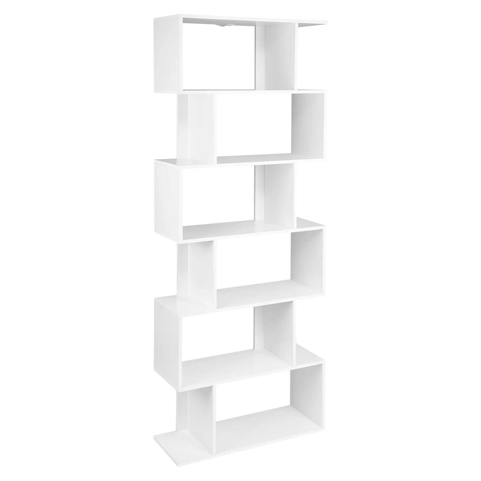 Librerías altas independientes WOLTU, estantería moderna con 6 cubos de almacenamiento para sala de estar, dormitorio, oficina, decoración del hogar