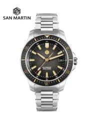 San Martin 2025 New Upgraded Version 40mm Dive Watch Men Original Design NH35 Automatic Mechanical Waterproof 200m SN0118