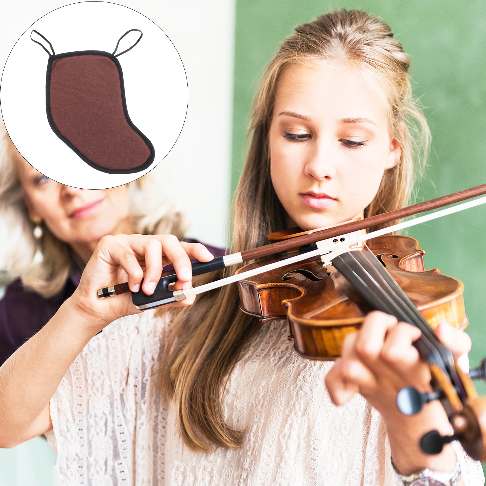 

Cotton Chin Holder Foam Pad Viola Violin Padded Shoulder Rest for Soft Mat