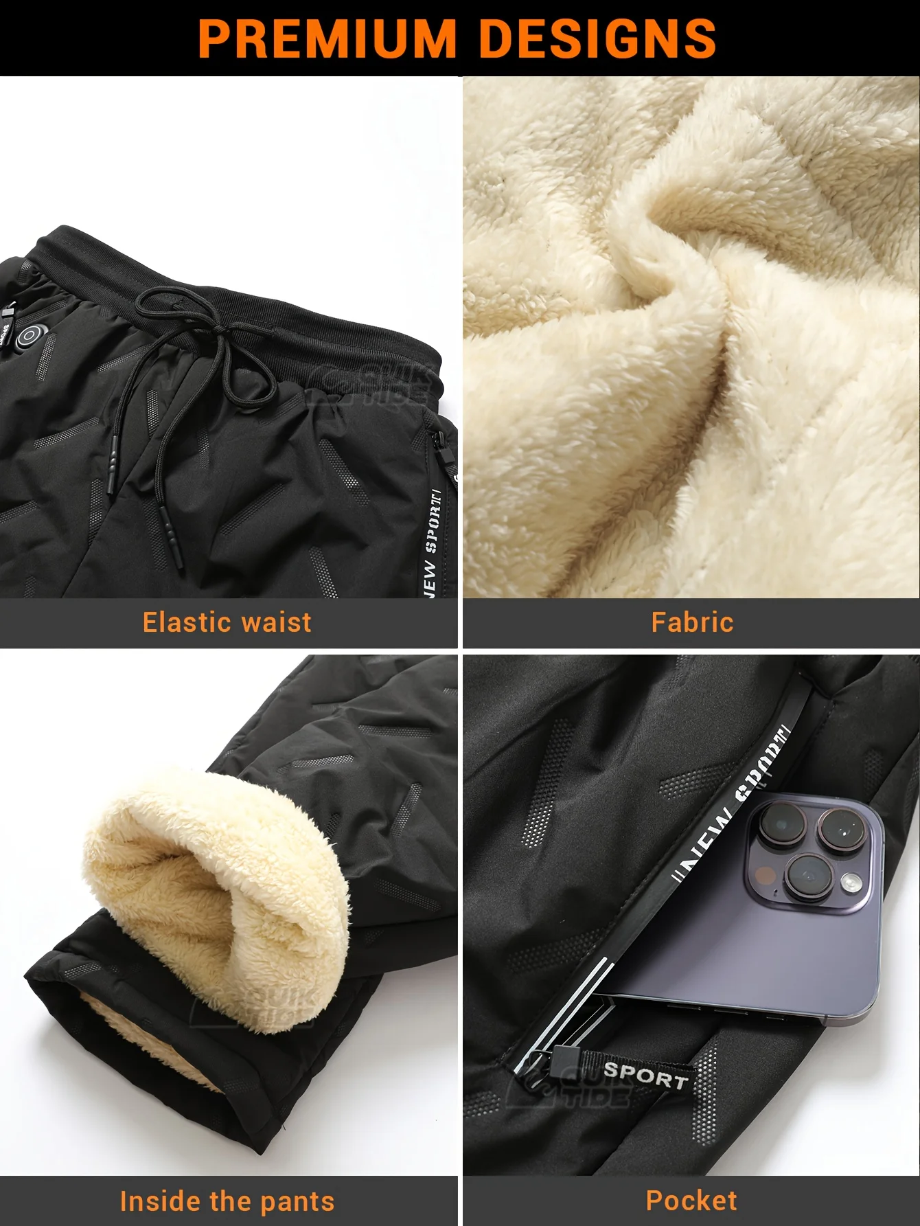 Intelligente Heizhose, 22 Heizzonen, 2 Schalter, 3 Geschwindigkeitsstufen, geeignet für Outdoor-Aktivitäten, Arbeiten in Innenräumen, Wandern. – Detail 5