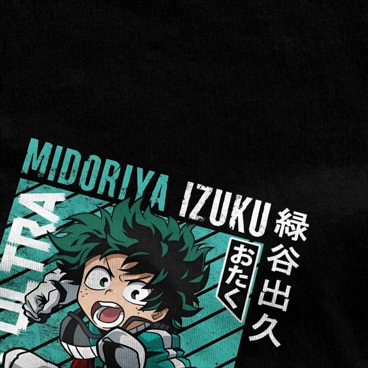 Mens T Shirt Anime My Hero Academiaed T-Shirts Harajuku Izuku Midoriya Summer Tees Funny Loose 100 Cotton Clothes Gift