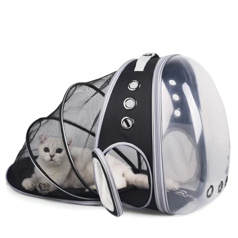 

High Quality Astronaut Portable Cat Travel Bag Breathable Space Capsule Expandable Transparent Carrier Pet Backpack For Cat Dog