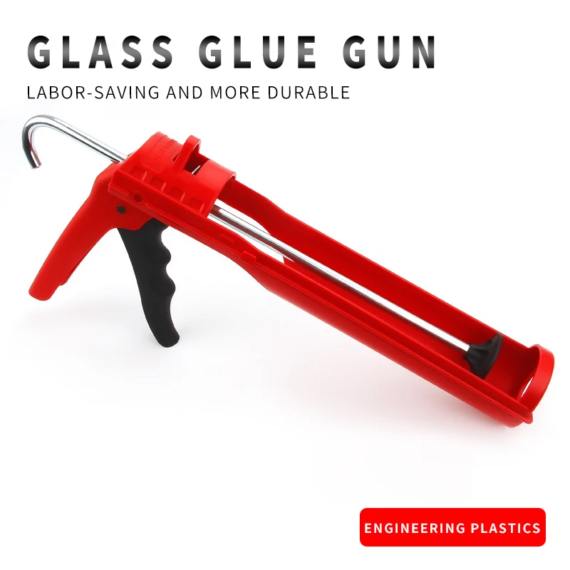 1Pcs DURATEC Glass Glue Gun Sealed Silicone Glue Applicator Universal Structure Cylindrical Pressing Glue Gun