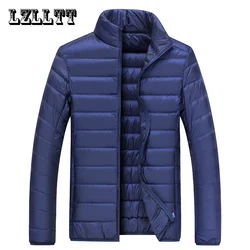 Chaqueta impermeable de plumón de pato para hombre, parka con capucha para todas las estaciones, 6XL, invierno, 50%