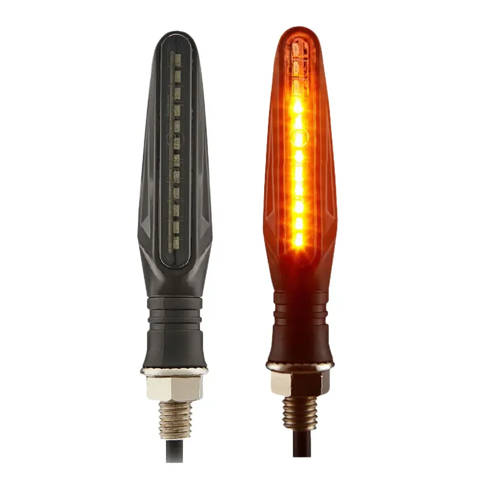 

2pcs Motorcycle LED Turn Signals Light 12V 12LEDS Daytime Running Lights High Brightness Waterproof for Motorcycles Beach Bikes