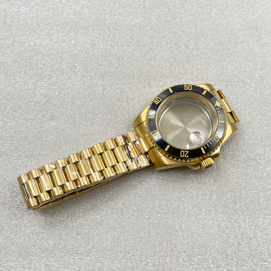 40MM Retro Case Sapphire Glass NH35 Watch Accessories Suitable for Seiko NH35 NH36 Movement Watch Case Men's Watch Accessories