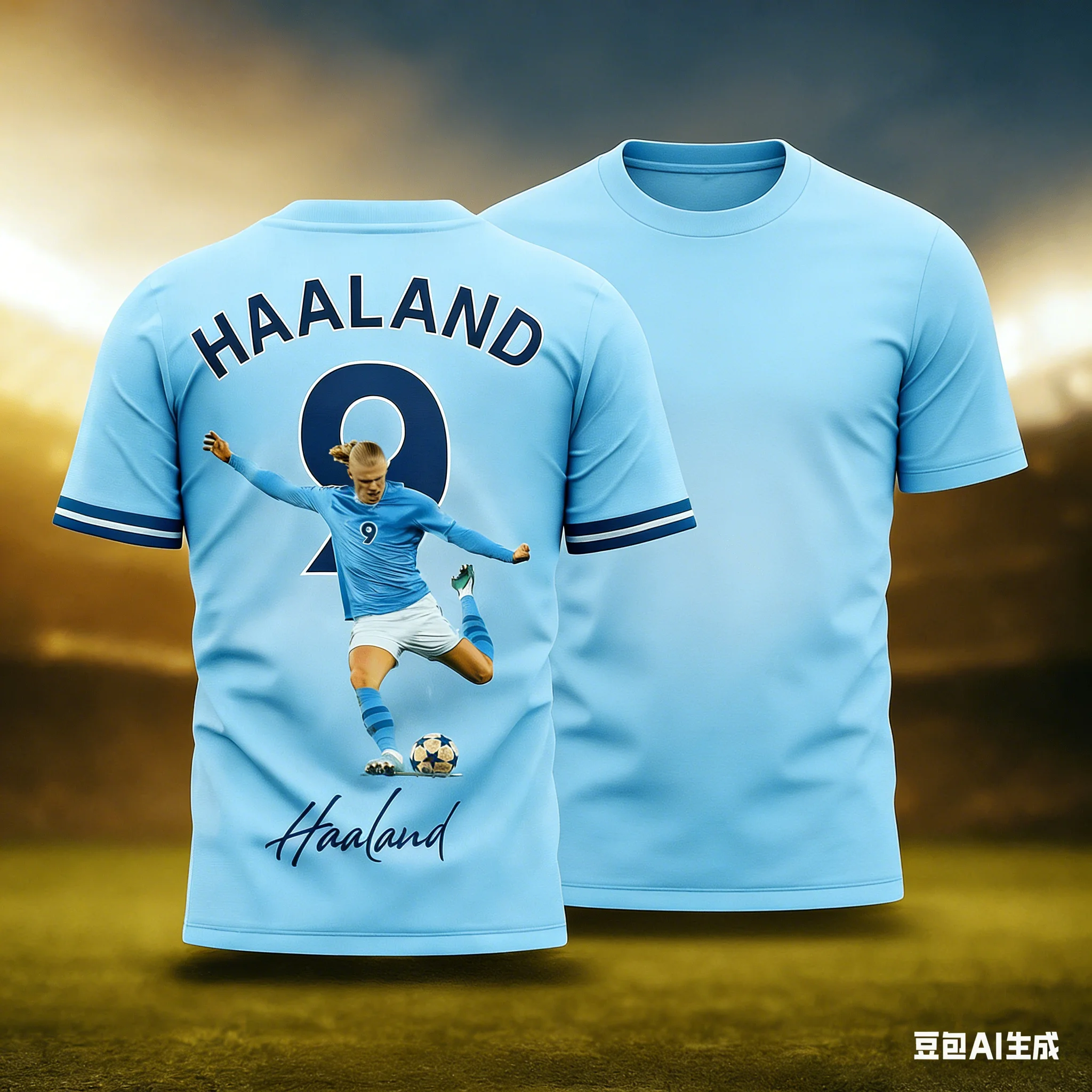 Adult and Children's 3D Printed Support Sports Casual T-shirt, Certified By Die-hard Fans of Haaland's Iconic Moments!