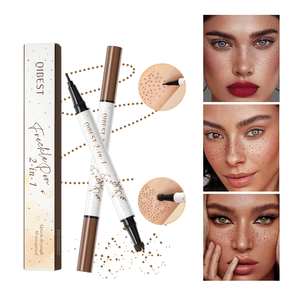 1PC Dual Headed Freckle Pen Waterproof, Sweat Proof, Anti Smudging, Quick Drying, Long-Lasting, Natural Makeup Look
