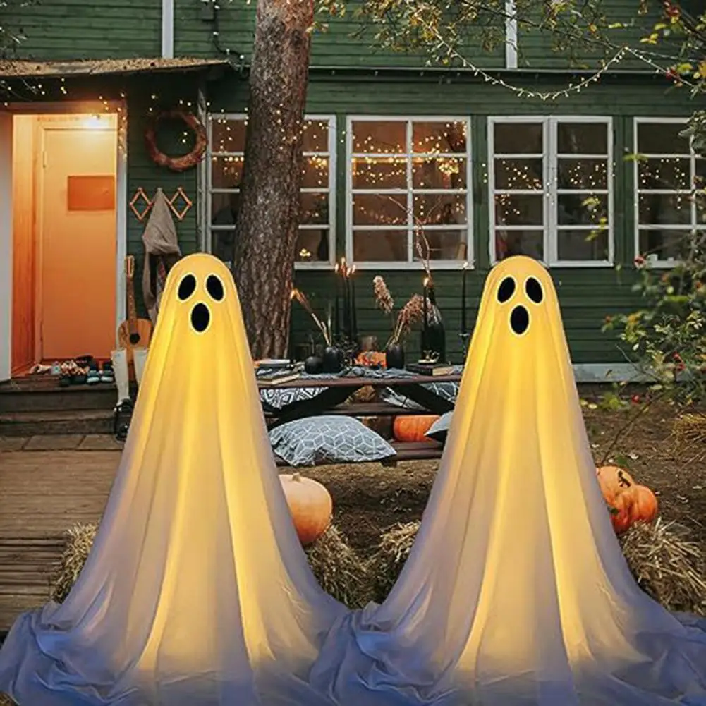 Halloween Ghost Decorations Spooky Ghost Halloween Decorations for Front Porch Yard 2 Pack Outdoor Haunted House for Halloween