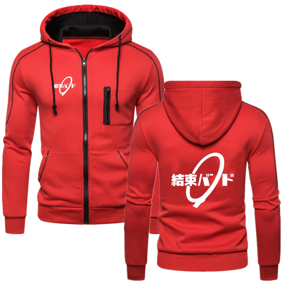 

BOCCHI THE ROCK Hitori Gotoh Ljichi Nijika, новинка 2025, мужская куртка с капюшоном, уличная одежда, толстовки с длинными рукавами, пуловер на молнии