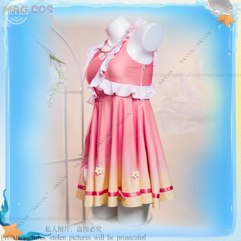 Xiao Qiao Anime Xiaoqiao Cosplay Costumes Wig Cute Loli Dress Summer Beach Swimsuit Game King of Glory Woman Halloween Party