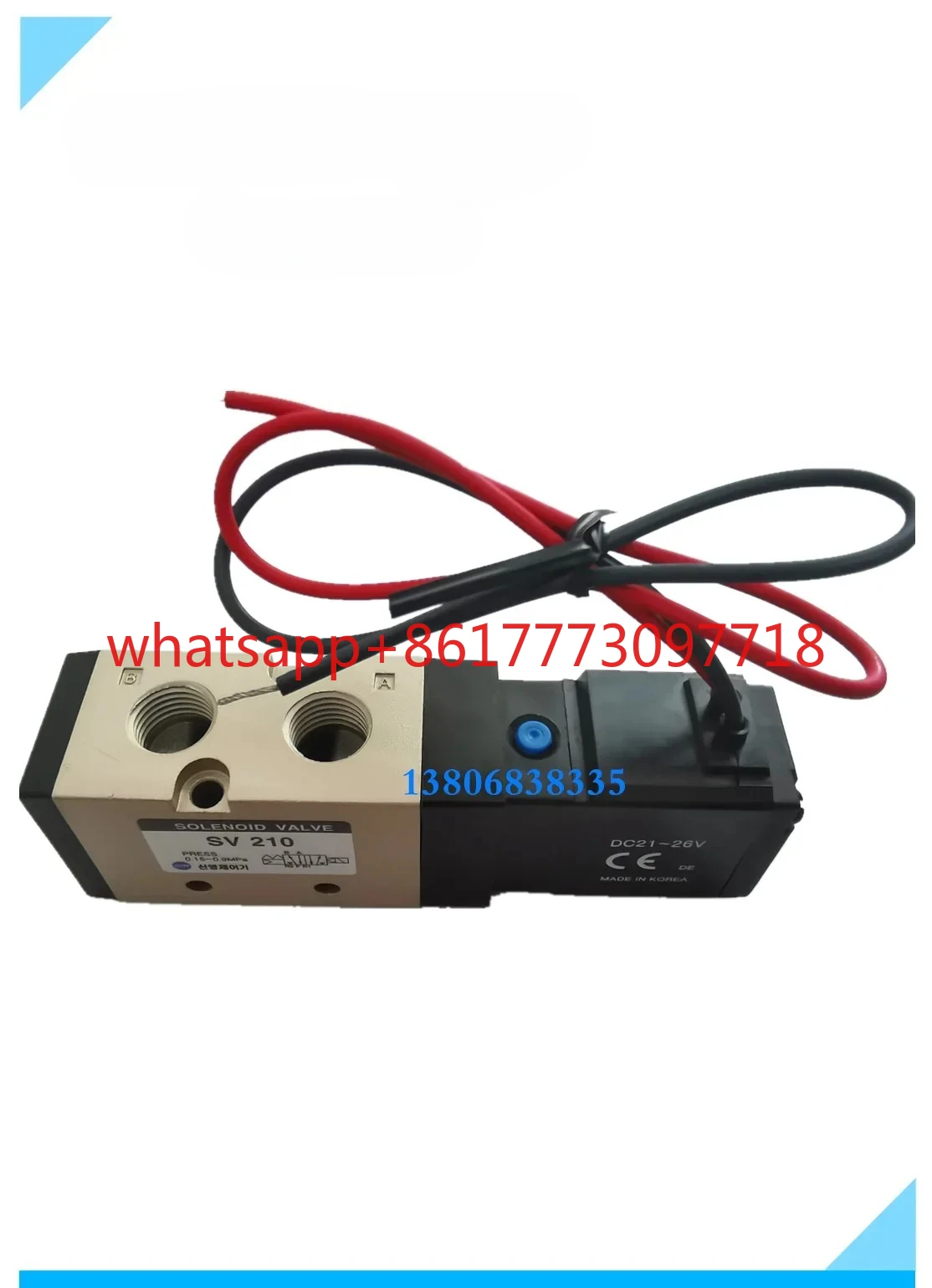 

Электромагнитный клапан SV210-4L DC24V, двухпозиционный пятиходовой регулирующий клапан, может заменить VF3130.