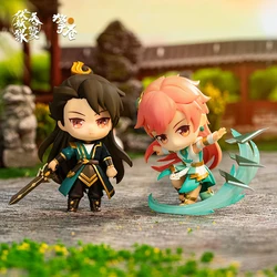 In Stock Genuine Legend of Exorcism Q-Version Figure Dolls 8cm PVC Li Jing Long Kong Hong Jun Figure Cosplay Gifts Figurals Toys