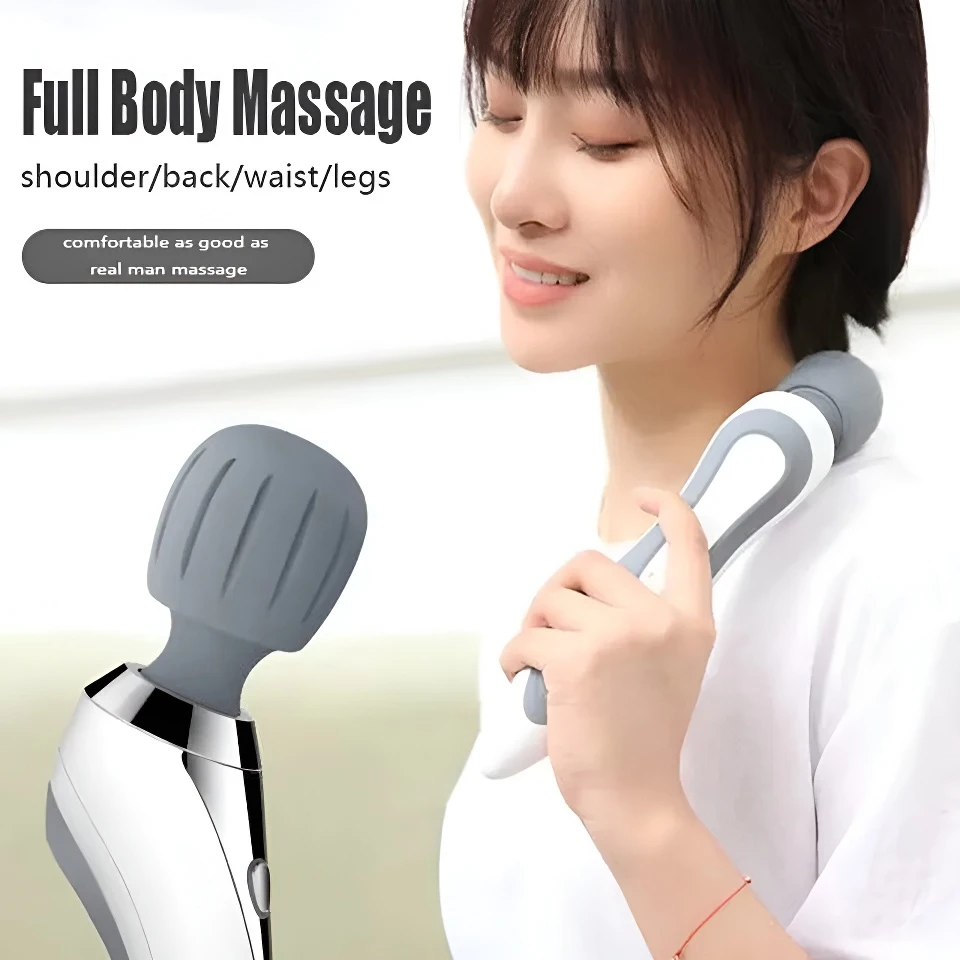 Personal Hand Held Full Body Vibrator Massage Wand For Muscles Relaxation Electronic Deep Tissue Wand Electric Massager