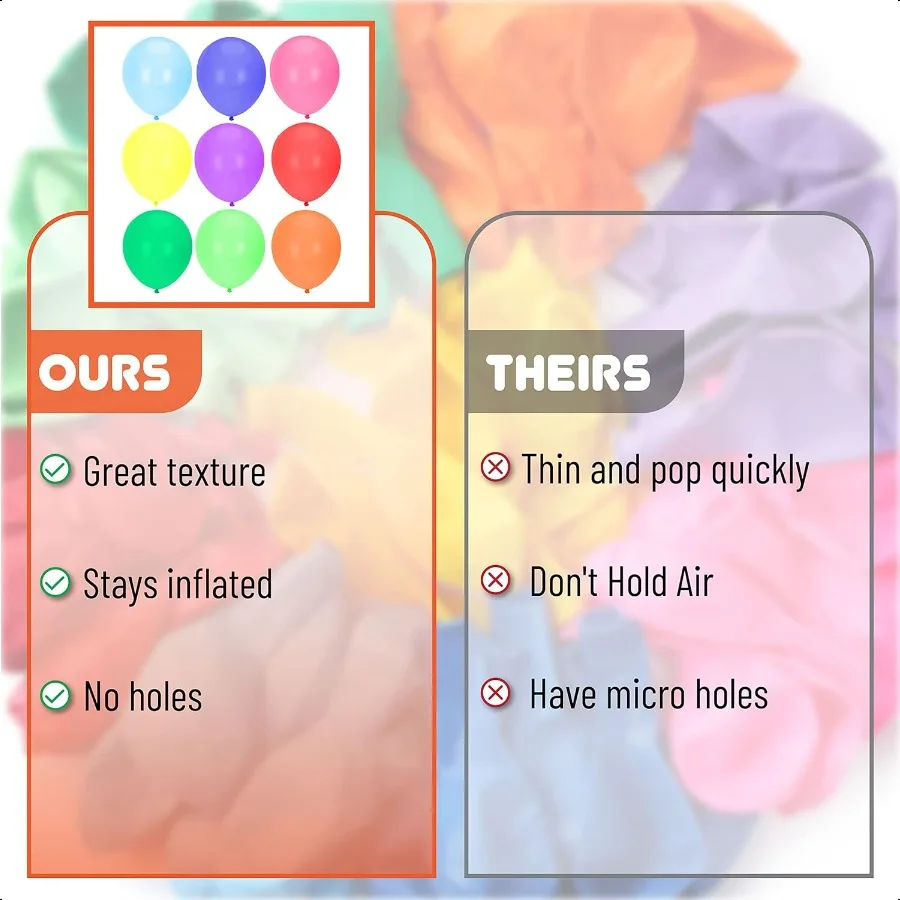 Balloons 12 Inch 54 Pack Vibrant Colors Party Balloons