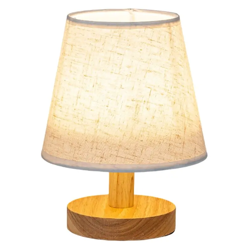 

JFB светодиодная настольная лампа с питанием от USB, освещение для гостиной, спальни, прикроватный ночник, настольные льняные украшения, настольные лампы