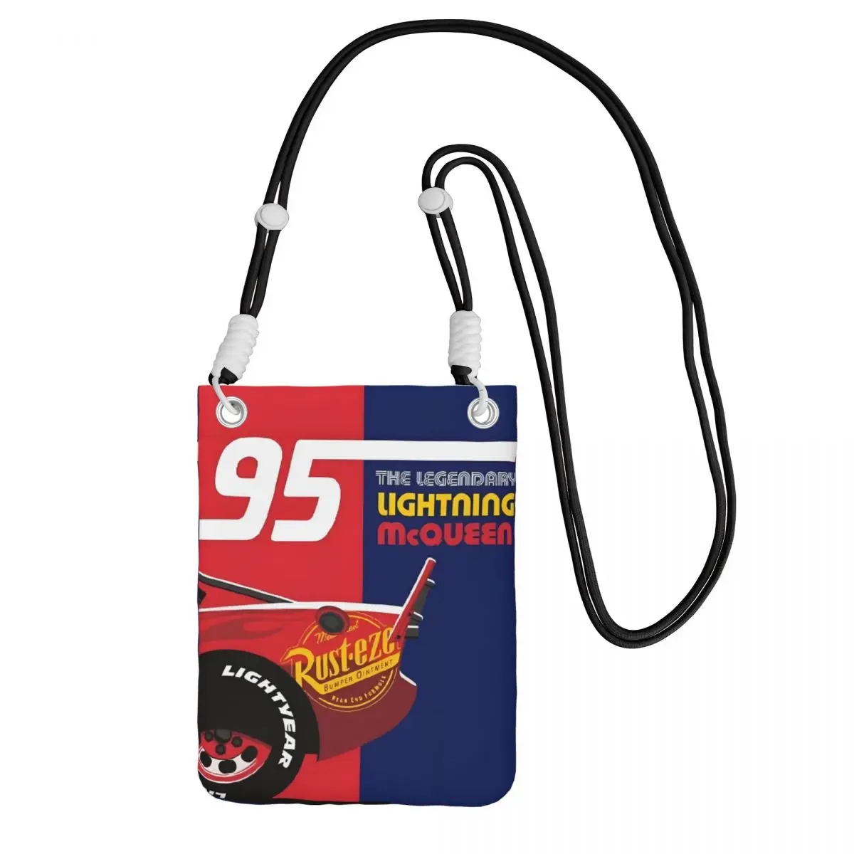

Изготовленная на заказ сумка для мобильного телефона Lightning McQueen для женщин и мужчин, гоночная машина, сумка через плечо, сумка для ключей, мини-кошелек, кошелек