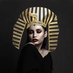 Pharaoh Hat Halloween Egyptian Headpiece Halloween Pharaoh Hat Cosplay Costume Hat