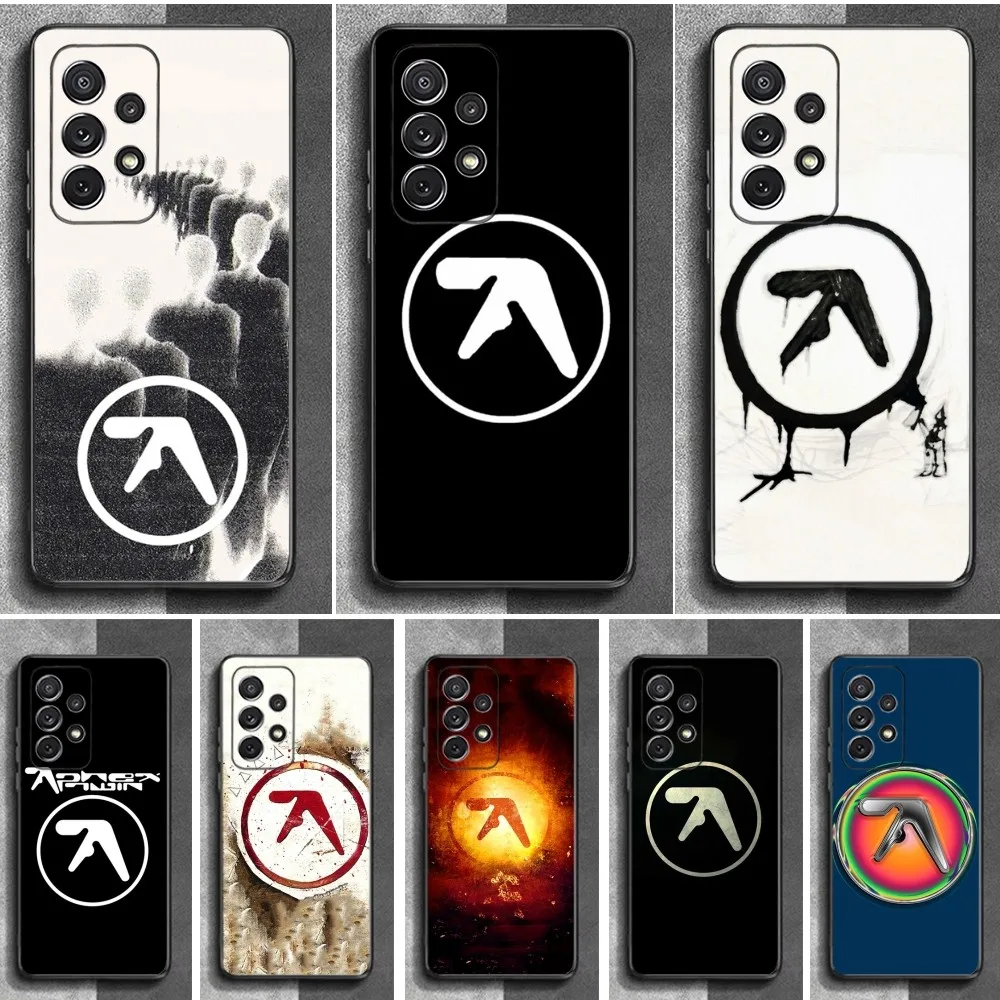 Aphex T-Twin S-Symbol Logo Phone Case For Samsung S24,23,22,30,21,10,9,Ultra,Plus,Lite,FE,Soft Silicone Black Cover