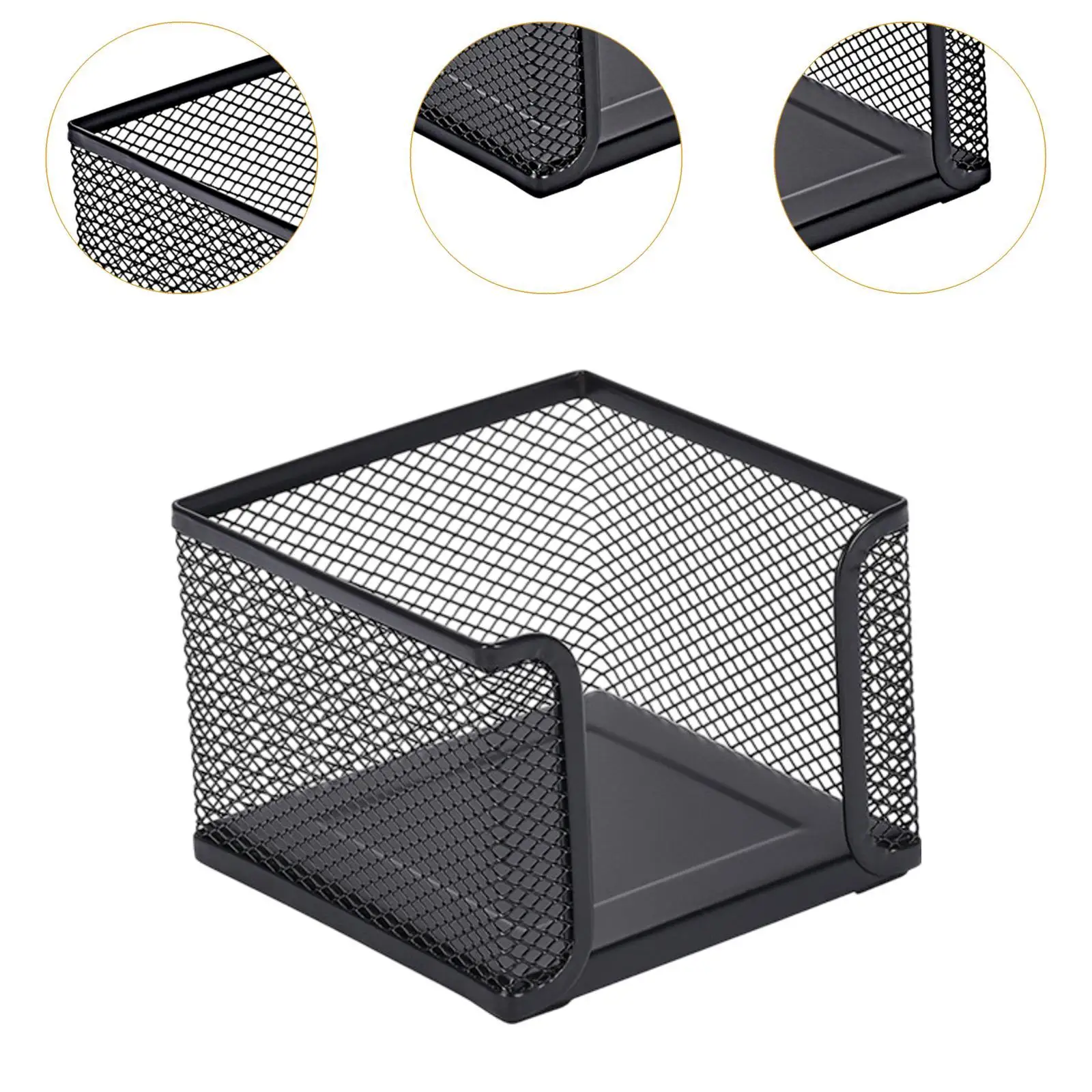Mesh Memo Holder Business Card Holder Multifunction Office Home Desk Organizer for Business Negotiations Office Meetings