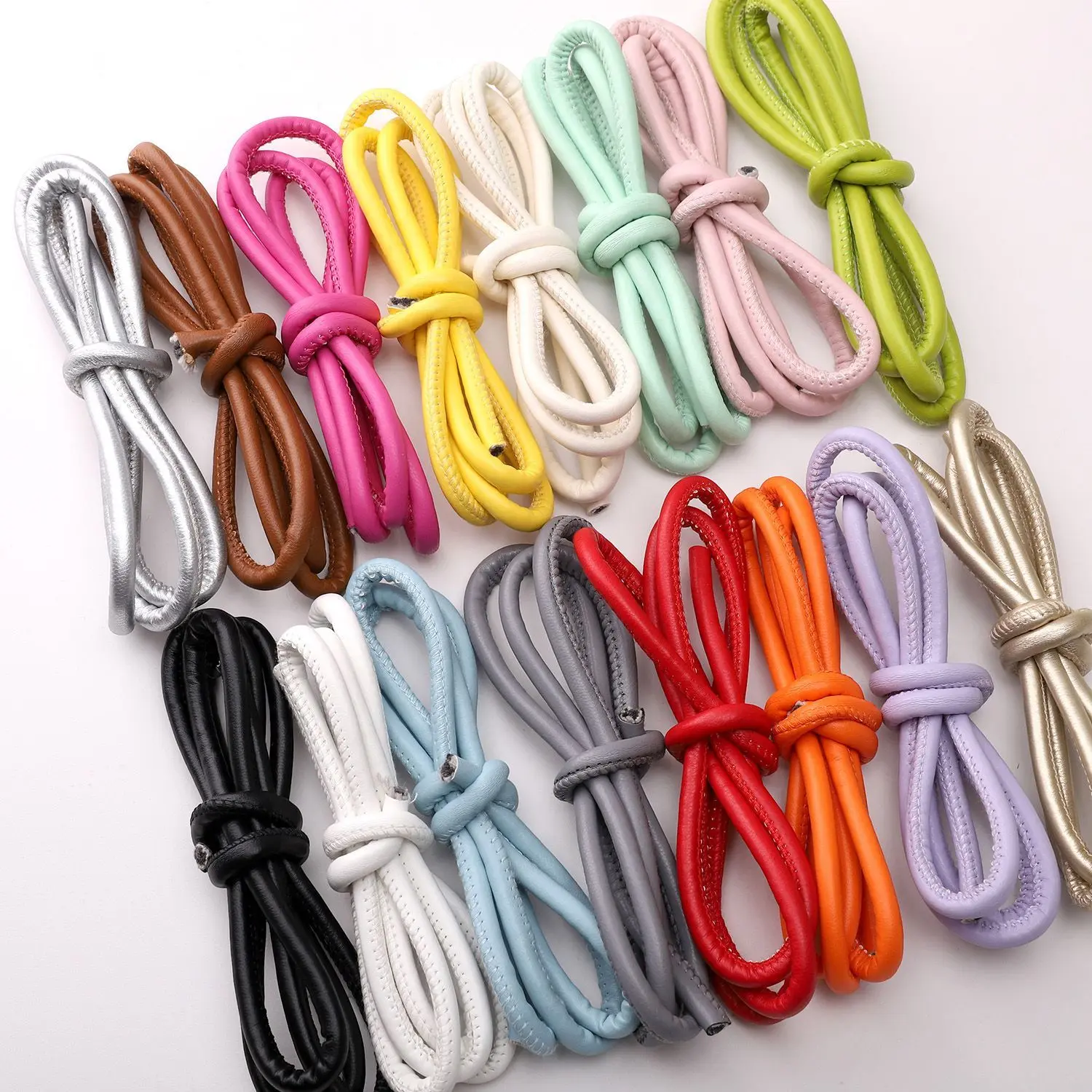 2/5/10meters 5mm Leather Cords Round String Rope For DIY Jewelry Making Necklace Bracelet Belt Backpack Hanging Accessories