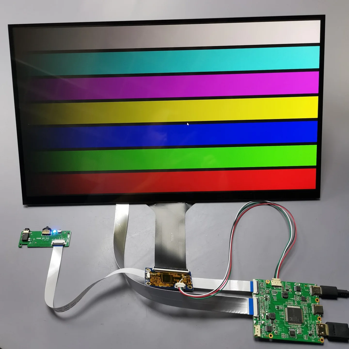 Zestaw modułu monitora z ekranem dotykowym 15,6 cala - kabel USB-C + Mini HDMI All-in-One, IPS FHD 1080P, 10-punktowy pojemnościowy dotyk, wbudowany