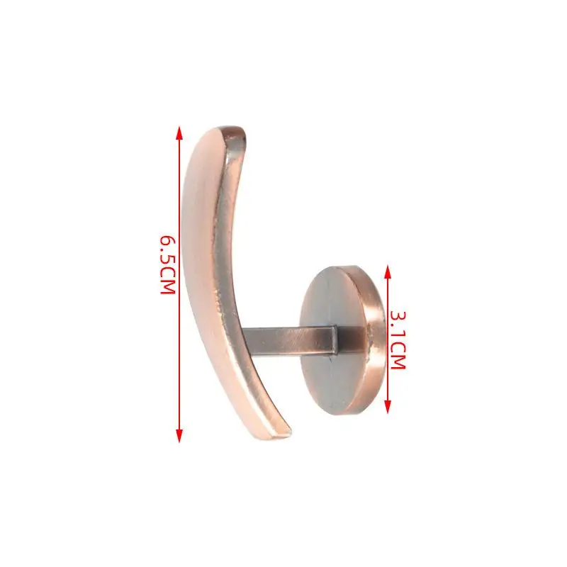 ❤️ 2Pcs Retro Practical Mounted Metal Hooks Curtain Tieback Curtain Hooks Wall Hanger Curtain Holder Home Decor Accessories - view 6